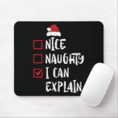 Nice I Can いけな Explain Christmas Listクリスマスさん マウスパッド (マウス)