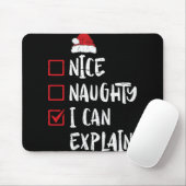 Nice I Can いけな Explain Christmas Listクリスマスさん マウスパッド (マウス)