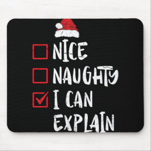 Nice I Can いけな Explain Christmas Listクリスマスさん マウスパッド