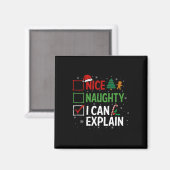 Nice I Can いけな Explain Christmas Listクリスマスさん マグネット (正面/裏面)