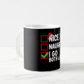 Nice I Go Both Ways Christmas List Holiday コーヒーマグカップ (正面左)