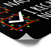 Nice I Noffy いけな Nothing Christmasリストおもしろい ポスター (角)