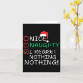 Nice I Renogs Nothingいけな Christmas List Santa カード (黄色い花)