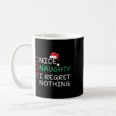 Nice I Renogs Nothingいけな Christmas List Santa コーヒーマグカップ (左)
