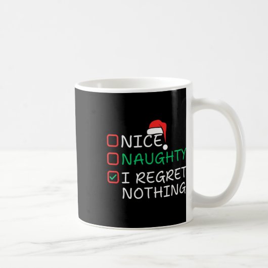 Nice I Renogs Nothingいけな Christmas List Santa コーヒーマグカップ (右)