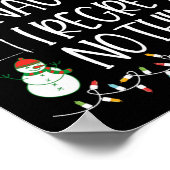 Nice I Renogs Nothingいけな Christmas List Santa ポスター (角)