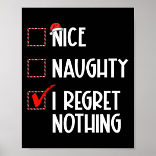 Nice I Renogs Nothingいけな Christmas List Santa ポスター