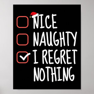 Nice I Renogs Nothingいけな Christmas List Santa ポスター