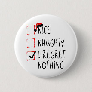 Nice I Renogs Nothingいけな Christmas List Santa 缶バッジ