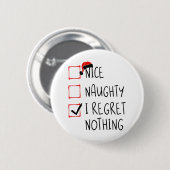 Nice I Renogs Nothingいけな Christmas List Santa 缶バッジ (正面&裏面)