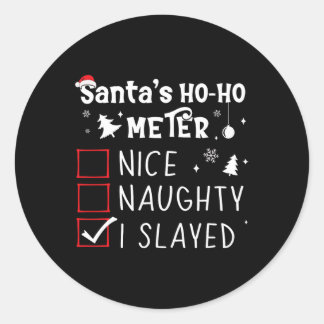 Nice I Slayedいけな Christmas List Slay ラウンドシール