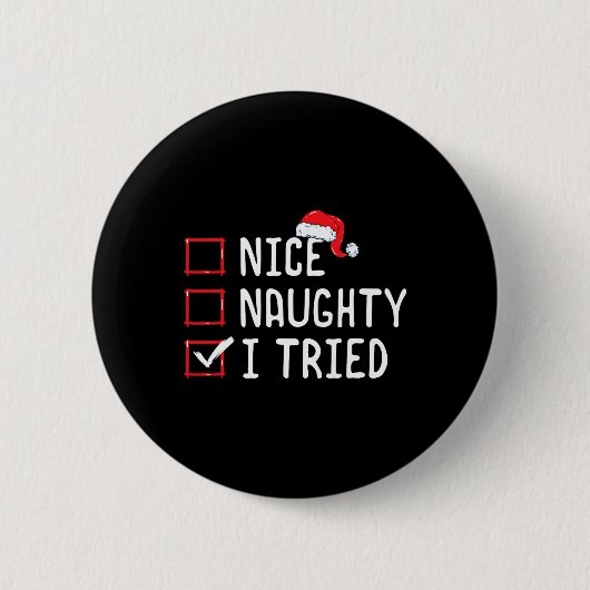 Nice I Tries いけな Christmas List 缶バッジ (正面)
