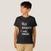 Nice I Was Hangry いけな Christmas ListクリスマスSant Tシャツ (正面フル)