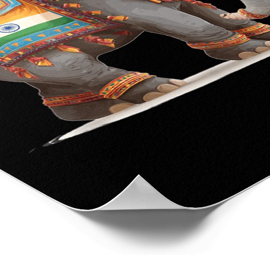 Nice Indian Elephant Graphic Costume For Adults An ポスター (角)