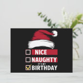 Nice It いけなis My誕生日クリスマスリストSanta シーズンカード (スタンド正面)