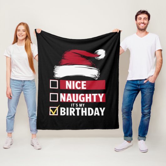 Nice It いけなis My誕生日クリスマスリストSanta フリースブランケット (インサイチュ)