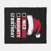 Nice It いけなis My誕生日クリスマスリストSanta フリースブランケット (正面(横))