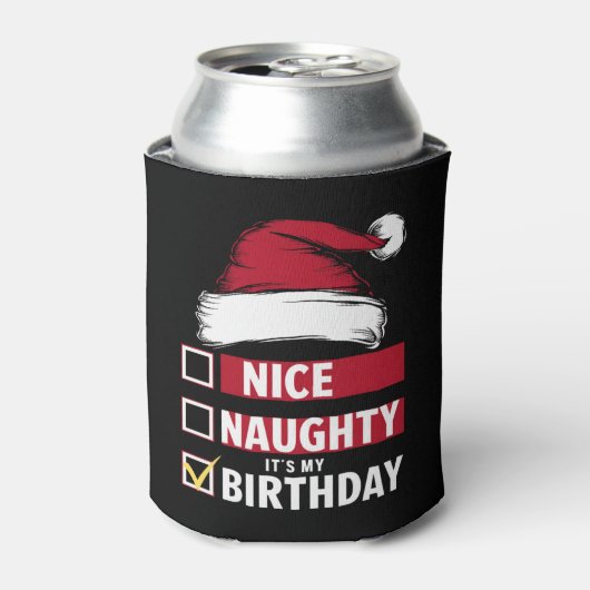 Nice It いけなis My誕生日クリスマスリストSanta 缶クーラー (缶正面)