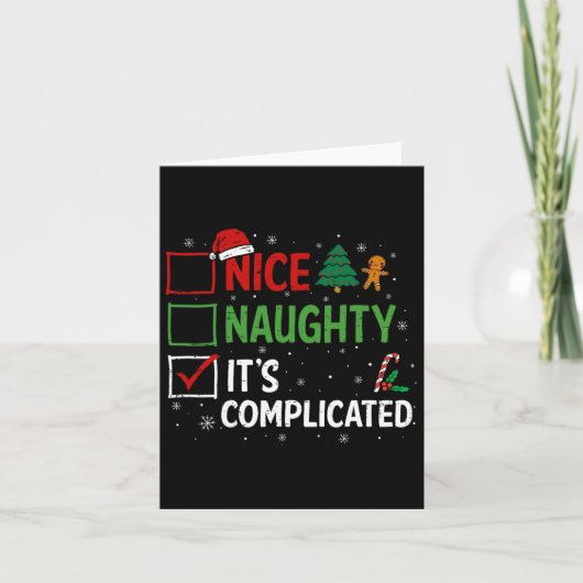 Nice Its Complex いけな Christmas List Santa カード (正面)