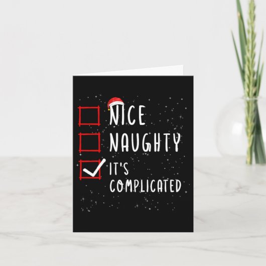 Nice Its Complex いけな Christmas List Santa カード (正面)