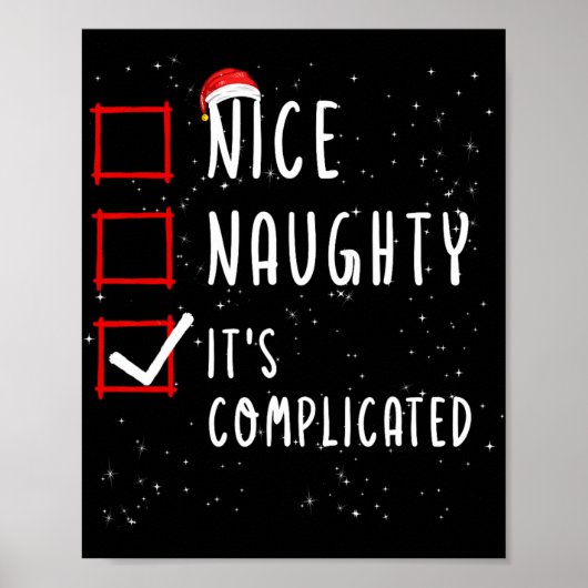 Nice Its Complex いけな Christmas List Santa ポスター (正面)