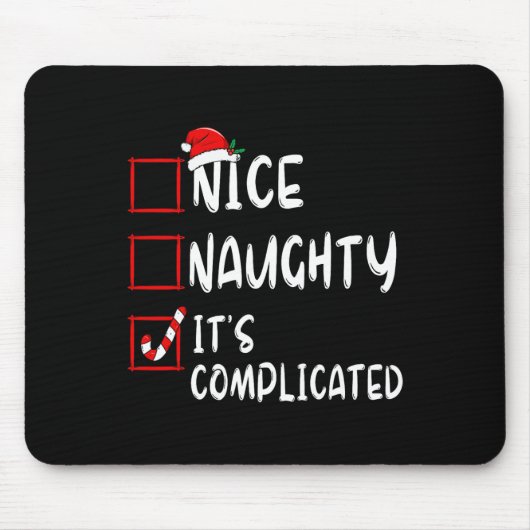 Nice Its Complex いけな Christmas List Santa マウスパッド (正面)