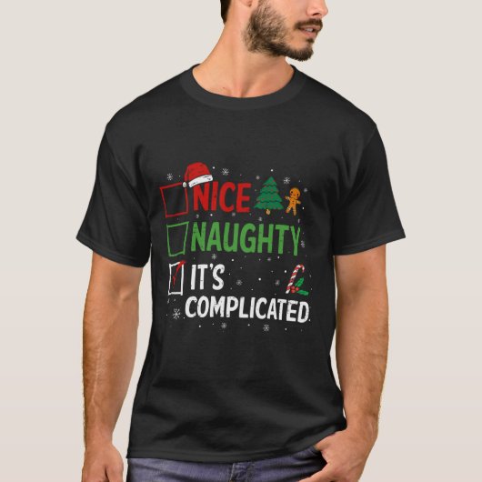 Nice Its Complex いけな Christmas List Santa Tシャツ (正面)