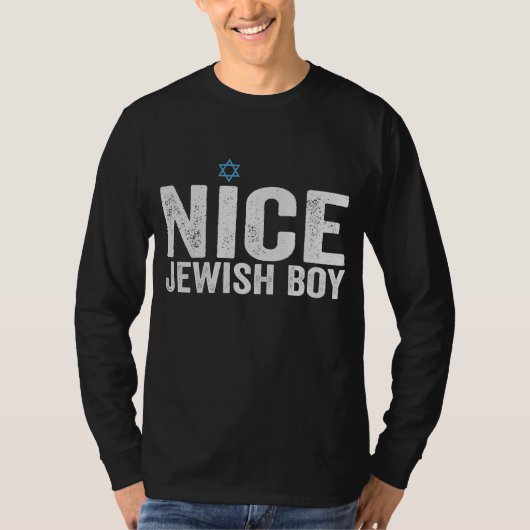 Nice Jewish Boy Hanukkah Jewish Family Gift Tシャツ (正面)
