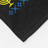 Nice Jewish Girl Ugly Happy Hanukkah Sweater Chanu フリースブランケット (角)