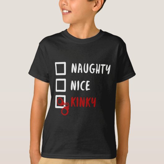 Nice Kinkyいけな Christmas List Santa Handcuffs Tシャツ (正面)