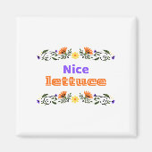 Nice Lettuce Best Chirps Hockey Magnet マグネット (正面)