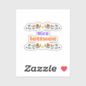 Nice Lettuce Best Chirps Hockey Sticker シール (シート)