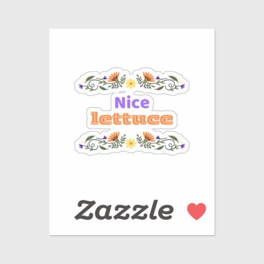 Nice Lettuce Best Chirps Hockey Sticker シール (シート)