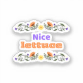 Nice Lettuce Best Chirps Hockey Sticker シール (正面)