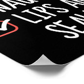 Nice Lipsいけな Are Sealed Christmas List Santa ポスター (角)