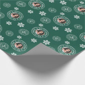 NICE LIST APPROVED +写真おもしろいクリスマスW ラッピングペーパー (角)