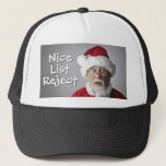 Nice List Reject Christmas Santa キャップ<br><div class="desc">サンタは誰が良いかいけな知っている – そして明らかに、あなたは間違ったリストに！休日のおもしろい帽子と素晴らしその誤動作の友人、同僚、兄弟姉妹、配偶者などの贈り物!!</div>