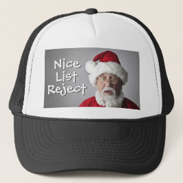 Nice List Reject Christmas Santa キャップ