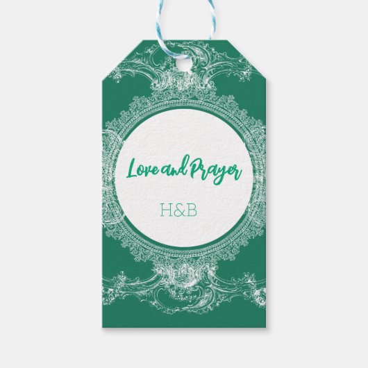 Nice Love Green Sticker ギフトタグ (正面)