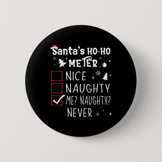 Nice Me いけな Neverいけな Christmasリスト1 缶バッジ (正面)