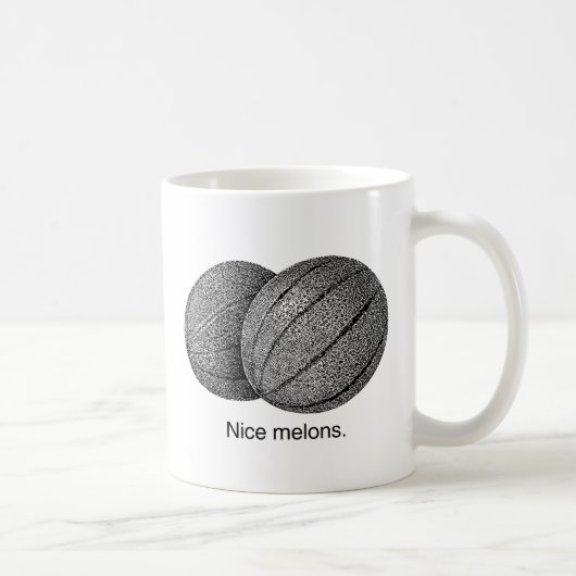 NICE MELONS -.png コーヒーマグカップ (右)