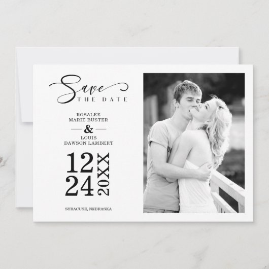 Nice Modern Romantic Wedding Couple Photo (正面)