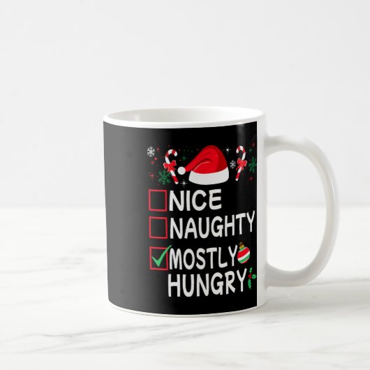 Nice Most いけな Hungeed Christmasおもしろい List Pa コーヒーマグカップ (右)