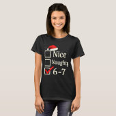 Nice Naughty 67 Christmas Brain Rot Tシャツ (正面フル)