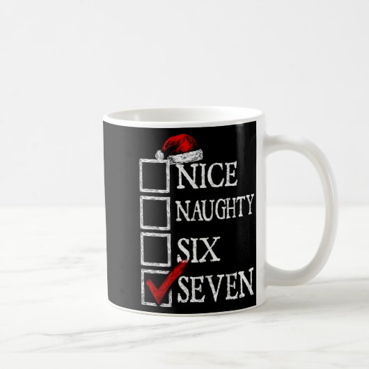 Nice Naughty 67 Christmas Funny Meme Six Seven コーヒーマグカップ (右)