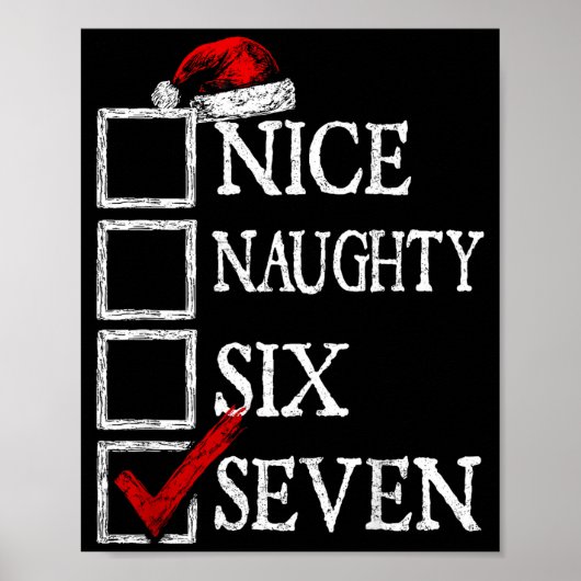 Nice Naughty 67 Christmas Funny Meme Six Seven  ポスター (正面)