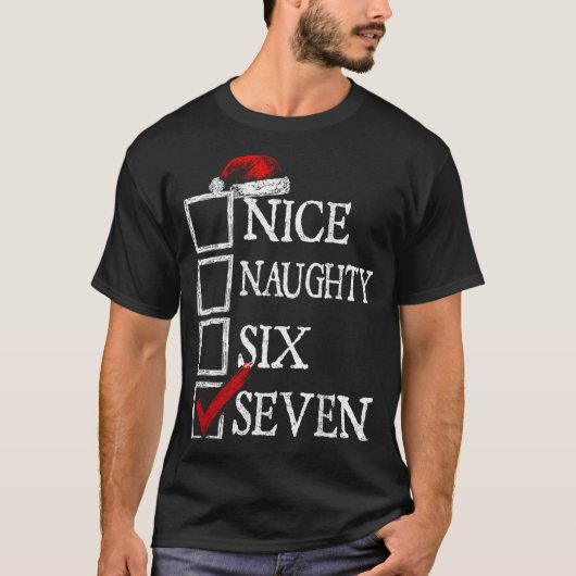 Nice Naughty 67 Christmas Funny Meme Six Seven  Tシャツ (正面)