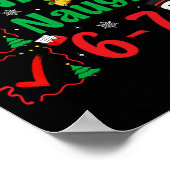 Nice Naughty 67 Christmas List Six Seven Meme Boy ポスター (角)