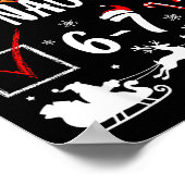 Nice Naughty 67 Funny Christmas Brainrot Six Seven ポスター (角)