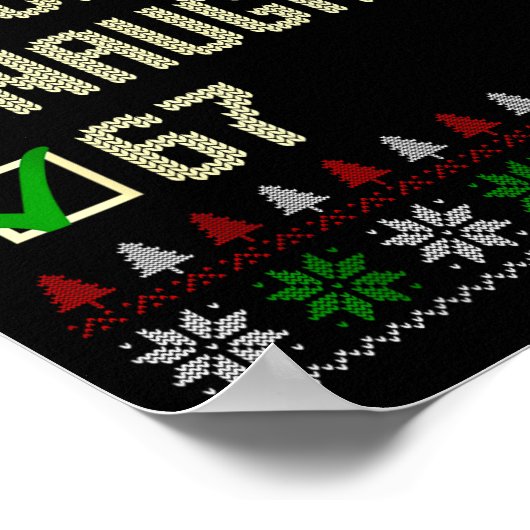 Nice Naughty 67 Funny Ugly Sweater Slang Brainrot  ポスター (角)